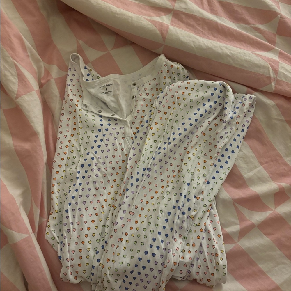 Long sleeve roller rabbits disco hearts